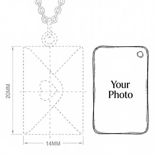 A Secret Close to Your Heart: Custom Envelope Locket with Hidden Photo
